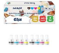 Compatible for Canon GI56 Ink Refill Work for Canon Maxify GX5050 MAXIFY GX5550 Maxify GX6050 Printers, with Chip, High Yield 7000 Pages, High-Definition Printing (2 Set)
