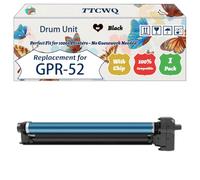 Compatible for Canon GPR-52 Drum Unit Work for Canon imageRUNNER C1325iF C1335iF Printers, with Chip, High Yield 37200 Pages, High-Definition Printing (1 Pack Black)