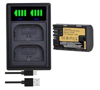 Compatible for Canon LP-E6P Battery for EOS R5 R6 R7 R EOS 5DS R 5D Mark II Mark III 6D 7D 80D 90D 2850mAh,Accessories(1 Battey 1 Charger)