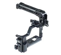 Compatible For Canon M5 M50 Mark II Camera Cage, Aluminum Rig With Cold Shoe Mount & 3/8 1/4" Threads For Monitor Stabilizer(Top Handle Cage)