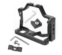 Compatible For Canon M5 M50 Mark II Camera Cage, Aluminum Rig With Cold Shoe Mount & 3/8 1/4" Threads For Monitor Stabilizer(Cage w Cable Winder)