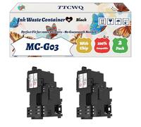 Compatible for Canon MC-G03 Ink Waste Container Work for Canon MAXIFY GX3040 GX4050 GX4040 GX5050 Printers, with Chip, High Yield 7000 Pages, High-Definition Printing (2-Pack Black)