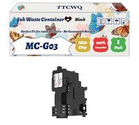 Compatible for Canon MC-G03 Ink Waste Container Work for Canon MAXIFY GX3040 GX4050 GX4040 GX5050 Printers, with Chip, High Yield 7000 Pages, High-Definition Printing (1 Pack Black)