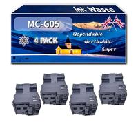 Compatible for Canon MC-G05 Ink Waste Container, Work for Canon MAXIFY GX1040 GX2040 Printers, Ink Waste Container MCG05 6176C001 (4 Pack Black)