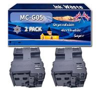 Compatible for Canon MC-G05 Ink Waste Container, Work for Canon MAXIFY GX1040 GX2040 Printers, Ink Waste Container MCG05 6176C001 (2-Pack Black)