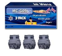 Compatible for Canon MC-G05 Ink Waste Container, Work for Canon MAXIFY GX1040 GX2040 Printers, Ink Waste Container MCG05 6176C001 (3 Pack Black)