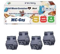 Compatible for Canon MC-G05 Ink Waste Container Work for Canon MAXIFY GX1040 GX2040 Printers, with Chip, High Yield 7000 Pages, High-Definition Printing (4 Pack Black)