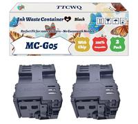 Compatible for Canon MC-G05 Ink Waste Container Work for Canon MAXIFY GX1040 GX2040 Printers, with Chip, High Yield 7000 Pages, High-Definition Printing (2-Pack Black)