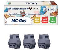 Compatible for Canon MC-G05 Ink Waste Container Work for Canon MAXIFY GX1040 GX2040 Printers, with Chip, High Yield 7000 Pages, High-Definition Printing (3 Pack Black)