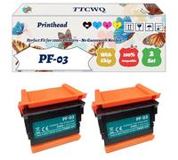 Compatible for Canon PF-03 Printhead Work for Canon imagePROGRAF iPF5000 iPF6000s iPF8000 iPF8000s iPF9000 iPF9000S Printers (2 Set)