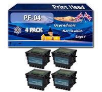 Compatible for Canon PF-04 Print Head, Work for Canon imagePROGRAF IPF 650 IPF 685 IPF 755 IPF 780 IPF 655 IPF 750 Printers, Print Head 3603B001AA PF 04 (4 Pack Black)