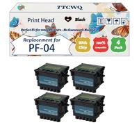 Compatible for Canon PF-04 Print Head Work for Canon imagePROGRAF IPF 765 IPF 785 IPF 680 IPF 750 M40 MFP IPF 770 L 36 IPF670 MFP Printers (4 Pack Black)