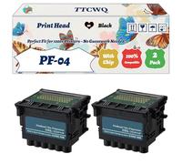 Compatible for Canon PF-04 Print Head Work for Canon imagePROGRAF IPF 765 IPF 785 IPF 680 IPF 750 M40 MFP IPF 770 L 36 IPF670 MFP Printers (2-Pack Black)