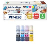 Compatible for Canon PFI-050 Ink Cartridge Work for Canon imagePROGRAF TC-20 Printers, with Chip, High Yield 3500 Pages, High-Definition Printing (1 Set)