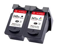 Compatible for Canon PG-540XL CL-541 Ink Cartridge 2-Pack for MG3250 MG3550 MG4100 MG4200 Printer(1 BK 1 Color)