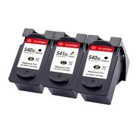 Compatible for Canon PG-540XL CL-541 Ink Cartridge 2-Pack for MG3250 MG3550 MG4100 MG4200 Printer(2 BK 1 Color)