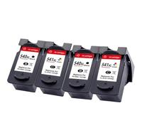 Compatible for Canon PG-540XL CL-541 Ink Cartridge 2-Pack for MG3250 MG3550 MG4100 MG4200 Printer(2 BK 2Color)