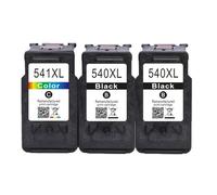 Compatible for Canon PG-540XL CL-541XL Ink Cartridge 2-Pack High Yield for MG Series Printers(2 BK 1 Color)