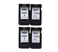 Compatible for Canon PG-540XL CL-541XL Ink Cartridge for PIXMA MG3550 MG4250 Printer(2BK 2Color)