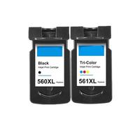 Compatible for Canon PG-560XL/CL-561XL Ink Cartridge for PIXMA TS5350 TS5351 TS5352 Printers(1set)