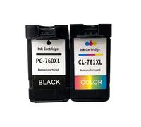 Compatible for Canon PG-760XL/CL-761XL Ink Cartridge for PIXMA TS5300 TS5370 Printers(1set)