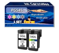 Compatible for Canon PG545 CL546xl Ink Cartridges, Work for Canon PIXMA TR4550 MG2455 MG2900 MG3050 MG3053 TR4551 TS205 Printers, Ink Cartridges (1 Set)