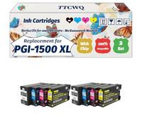 Compatible for Canon PGI-1500XL Ink Cartridges Work for Canon MAXIFY MB2300 MB2755 MB2155 MB2350 MB2050 MB2000 MB2750 Printers (2 Set)