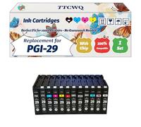 Compatible for Canon PGI-29 Ink Cartridges Work for Canon Pixma Pro-1 Printers, with Chip, High Yield 2000 Pages, High-Definition Printing (1 Set)
