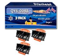 Compatible for Canon QY6-0082 Printhead, Work for Canon Pixma iP7200 MG5600 MG6650 iP7240 iP7250 MG5650 MG6650 MG5400 MG5655 Printers, Printhead QY60082 (3 Pack Black)