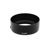 Compatible For Canon RF 50mm F/1.8 STM - ES-65B Reversible Bayonet Flower-Shaped Lens Hood (Black Plastic)(Circular)
