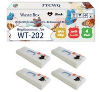 Compatible for Canon WT-202 Waste Box Work for Canon IR-ADV DXC3725 i DXC3800 Series DXC3822 i DXC3826 i DXC3830 Printers (4 Pack Black)