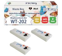 Compatible for Canon WT-202 Waste Box Work for Canon IR-C3320 IR-C3320 i IR-C3325 i IR-C3330 i IR-C3500 II IR-C3520 i IR-C 3520 i Printers (3 Pack Black)