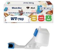 Compatible for Canon WT-723 Waste Box Work for Canon ImageCLASS LBP7780Cdn LBP7780 ImageRUNNER LBP5480 I-SENSYS LBP7750Cdn Printers (1 Pack Black)