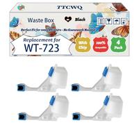 Compatible for Canon WT-723 Waste Box Work for Canon ImageCLASS LBP7780Cdn LBP7780 ImageRUNNER LBP5480 I-SENSYS LBP7750Cdn Printers (4 Pack Black)