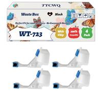 Compatible for Canon WT-723 Waste Box Work for Canon ImageCLASS LBP7780Cdn LBP7780 ImageRUNNER LBP5480 I-SENSYS LBP7750Cdn Printers (4 Pack Black)