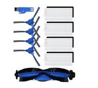 Compatible For Cecotec Conga 1090 1790 Titanium Ultra,Robot Vacuum Replacement Spare Parts Accessories Main Side Brush Hepa Filter Mop Rag Cleaning Brush (Color : Set w)