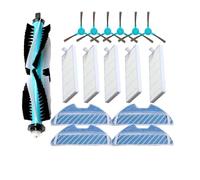 Compatible For Cecotec Conga 1290 1390 1590 Robot，Vacuum Cleaner Spare Parts Accessories Roller Main Side Brush Hepa Filter Mop Cleaning Tools (Color : Set w)
