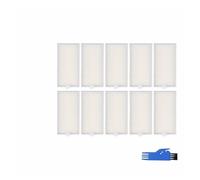 Compatible For Cecotec Conga 4090 4490 4690 5090 5490 6090 Robot，Vacuum Cleaner Parts Cleaning Attachments Roller Main Side Brush Hepa Filter Mop Rag (Color : HEPA 10pcs)