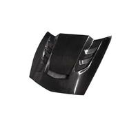 Compatible For Chevrolet Corvette C7 2014-2018 Carbon Fiber Car Front Bumper Engine Cover Hood Bonnet Vent Parts Upgrade Body Kit(FRP)