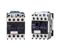 Compatible For CHINT，CJX2-2504 4NO 4 Pole 25A 220V 36V 24V CJX2-2508 2NO 2NC Rail Mount Industrial Electric Contactor CJX2-25004 LC1-25008(CJX2-2504,24V 60W)