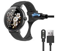 Compatible for Cillso Smart Watch 1.27" for Women Charger, Lamshaw 2 Pin Magnetic USB Replacement Charging Compatible with Cillso DR05 Smart Watch 1.27 Inches (Black, USB A)