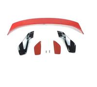 Compatible For Civic 10th Gen HatchBack Rear Mugen Spoiler Tail Wings JDM Racing Culture Modification(Rallye Red)