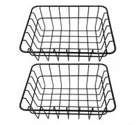 Compatible for Coleman 32QT Ultra-Light Cooler Basket | Coated Steel Wire Mesh Storage Tray for Camping, BBQ & Outdoor Cooking | Dry Goods Insert Divider for Food Organization(2pcs)