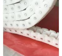 Compatible For Conveyor Accessories - Wearproof Conveyor Chain 40P, RS40P, Engineering POM Plastic Chain Replacement Parts(WHITE)