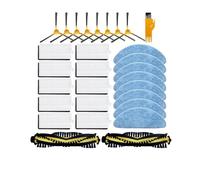 Compatible For Create NetBot S15 X500 X500 Pro Robot Vacuum Main Side Brush Hepa Filter Mop Pad Part (Color : Set E)