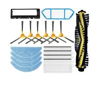 Compatible For Create NetBot S15 X500 X500 Pro Robot Vacuum Main Side Brush Hepa Filter Mop Pad Part (Color : Set 2)