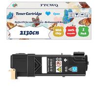 Compatible for Dell 2130cn Toner Cartridge Work for Dell 2130cn 2135cn Printers, with Chip, High Yield 2500 Pages, High-Definition Printing (1 Pack Cyan)