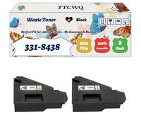 Compatible for Dell 331-8438 Waste Toner Container Work for Dell C2660dn C2665dnf C3760dn C3760dnf C3760n Printers (2-Pack Black)