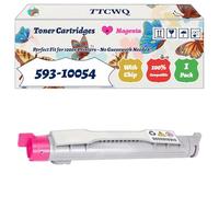 Compatible for Dell 593-10054 Toner Cartridges Work for Dell 5100CN Printers, with Chip, High Yield 9000 Pages, High-Definition Printing (1 Pack Magenta)