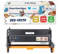 Compatible for Dell 593-10170 Toner Cartridges Work for Dell 3110CN 3115CN Printers, with Chip, High Yield 8000 Pages, High-Definition Printing (1 Pack Cyan)